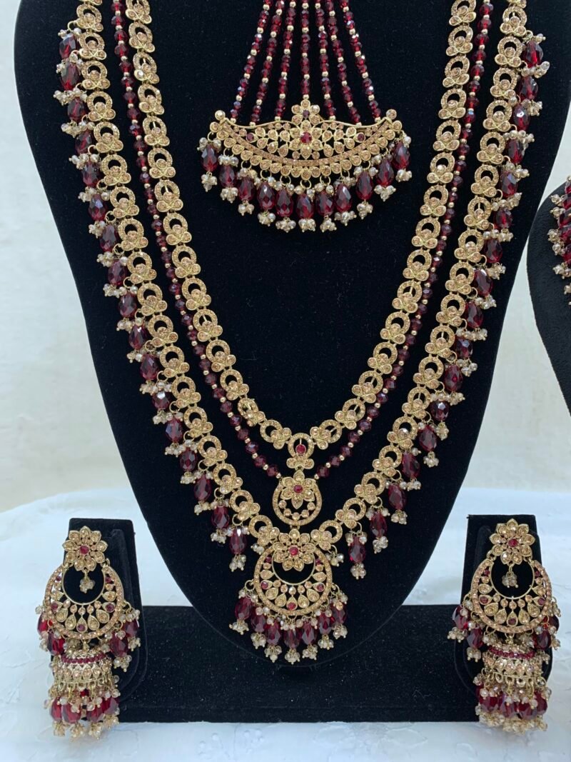 earrings with long maala